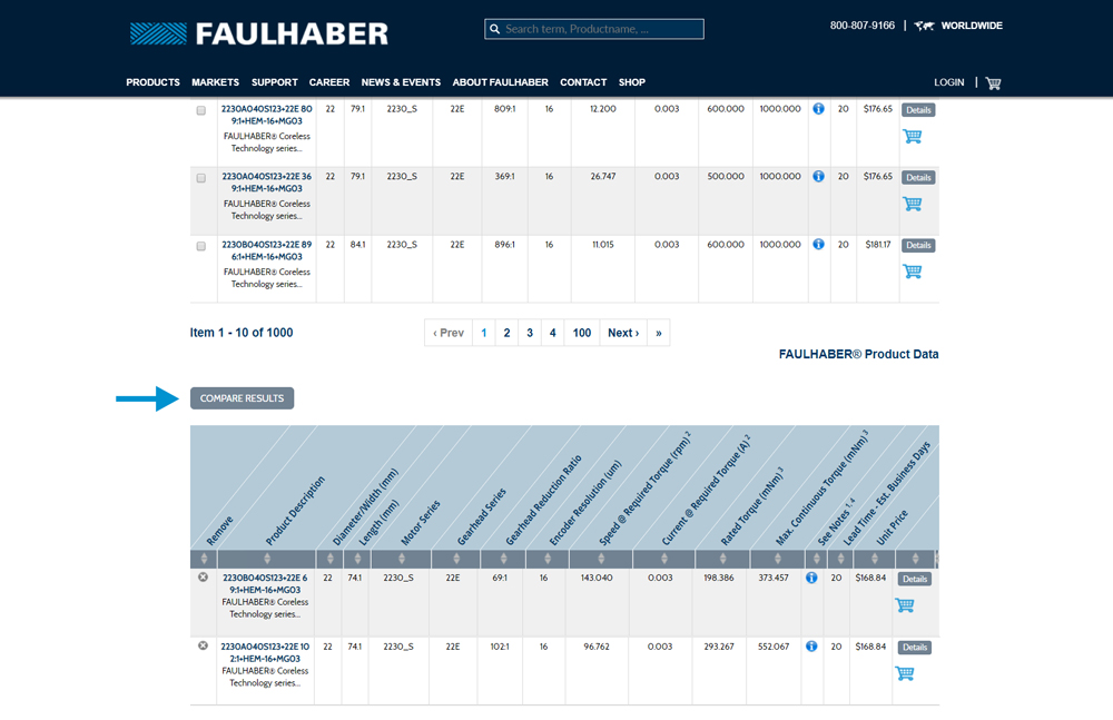 how to compare products screenshot