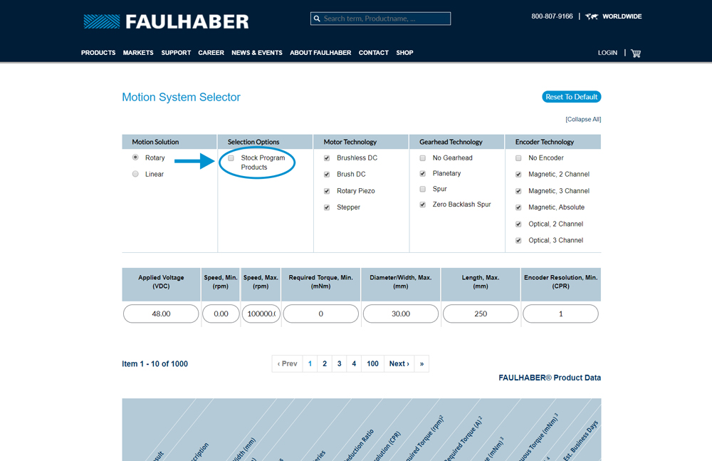 how to filter for stock program products